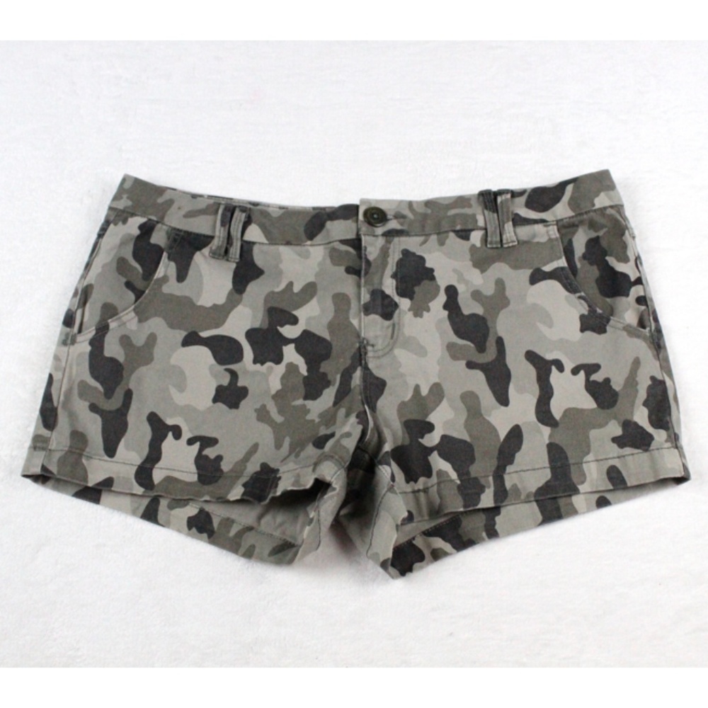 Camo Print Shorts